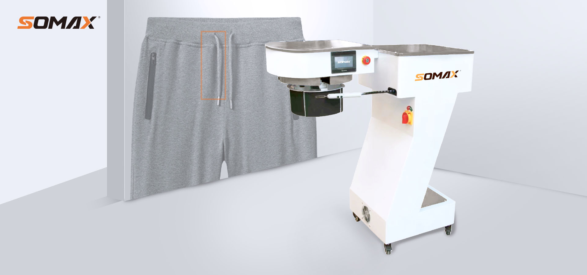 Casual pants rope inserting machine
